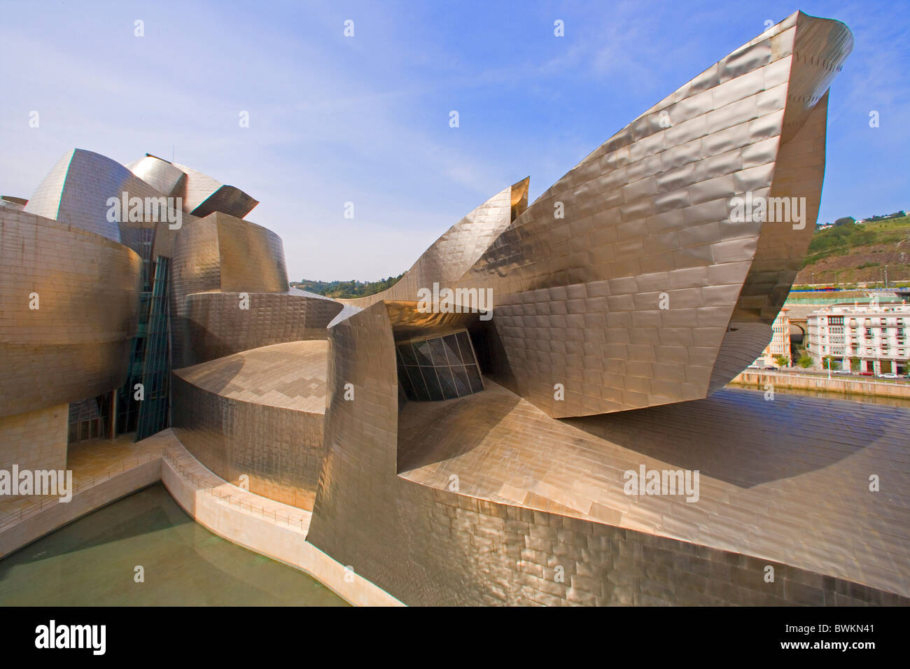 Spanien Europa baskischen Provinzen Bilbao Guggenheim Museum Kunstmuseum Architektur modern Frank Gehry Kunst Fertigkeit Stockfoto