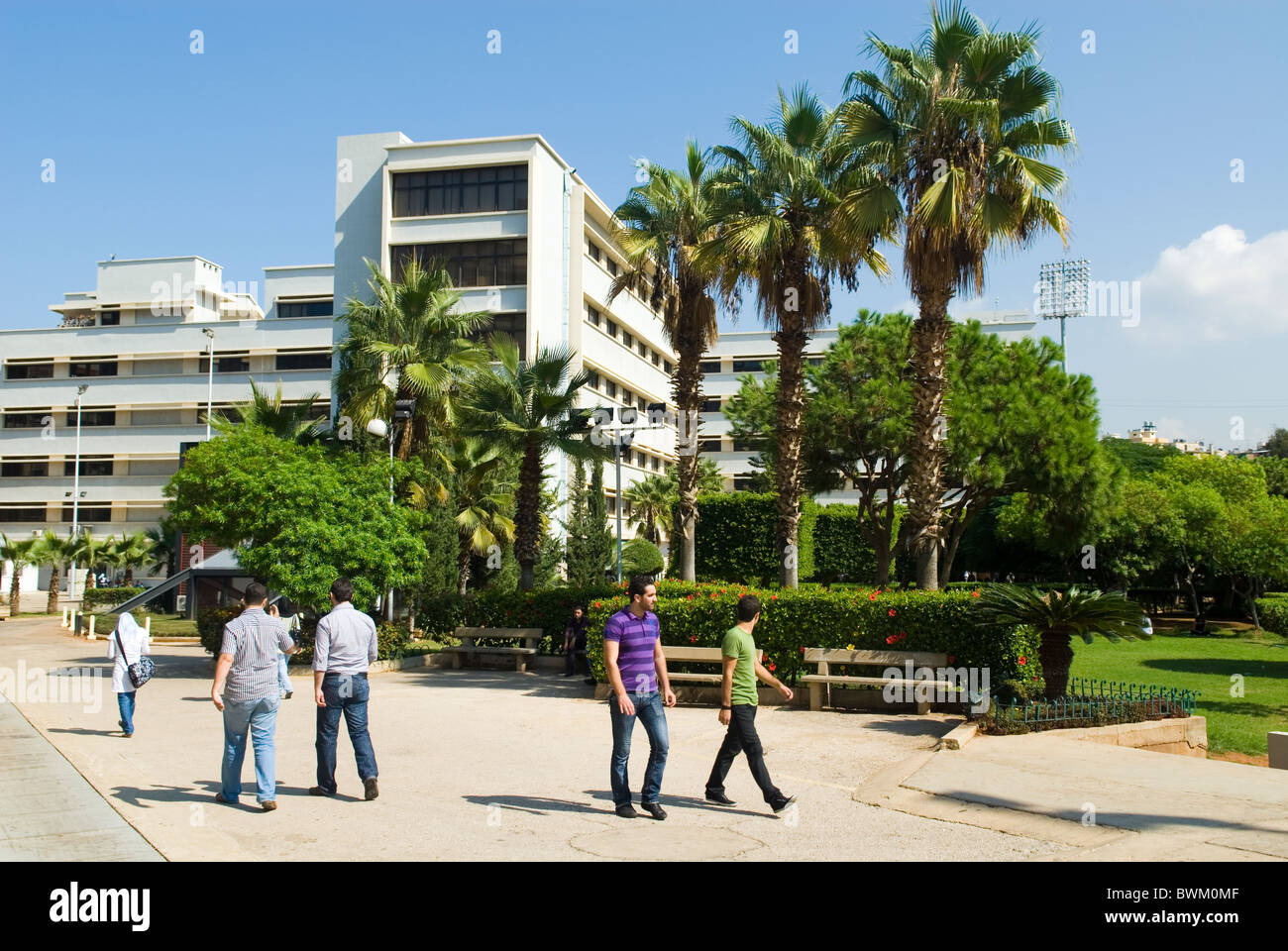 Der Campus der Universität Beirut arabische Libanon Nahost Stockfoto