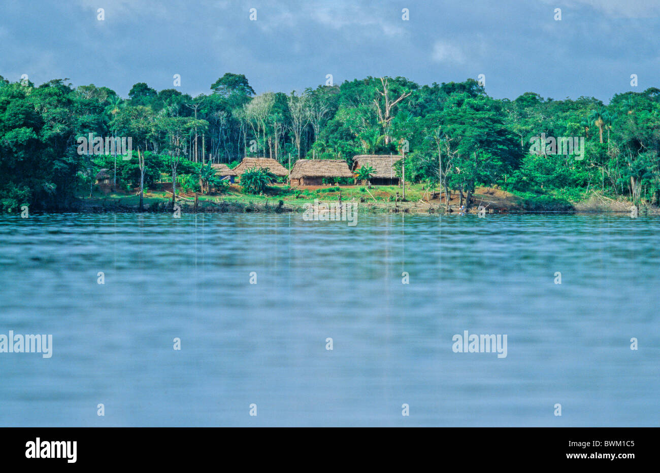 Venezuela Südamerika Dorf der Indios Yanomami Cavaroa Stamm Ureinwohner Indianer Native Eingeborenen Comi Stockfoto