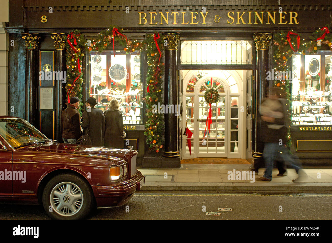 UK London Bentley Skinner Gebäude neue Bond Street Mayfair Großbritannien Europa Großbritannien England Europ Stockfoto