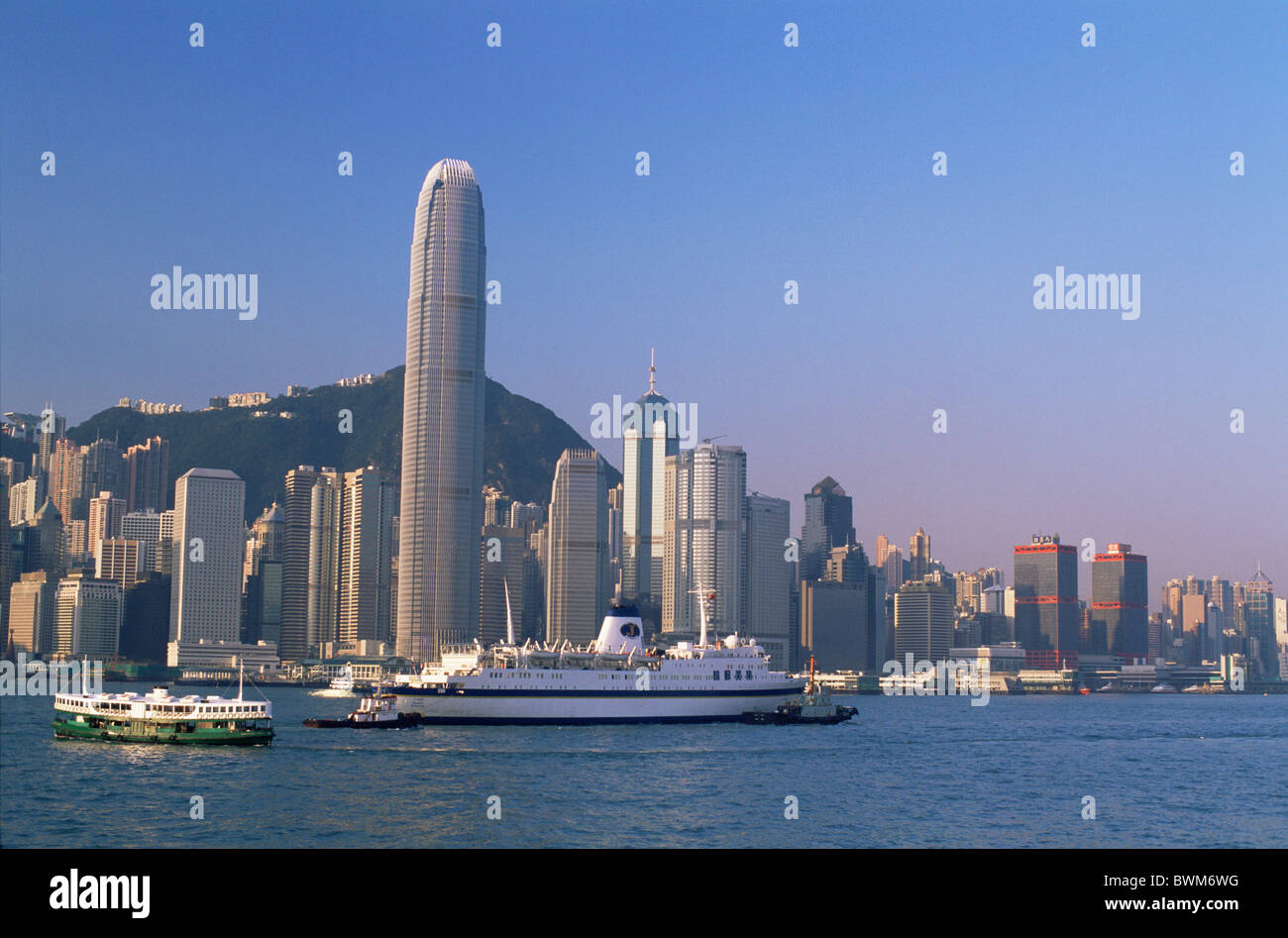 China Asien Hong Kong Tsim Sha Tsui Kowloon Central Victoria Hafen