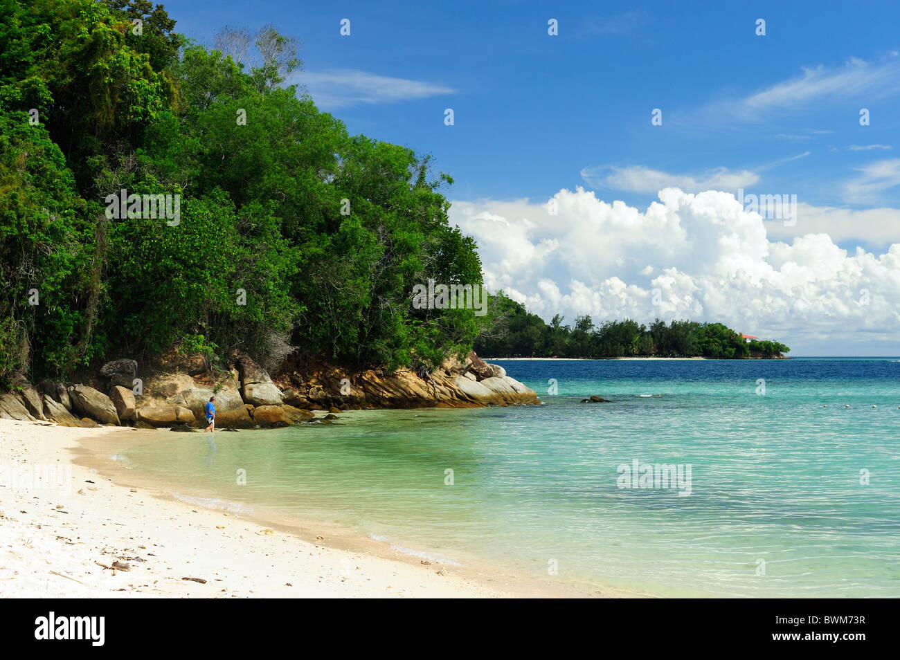 Manukan Island - Teil der Tunku Abdul Rahman Marine Park, Kota Kinabalu, Sabah Stockfoto