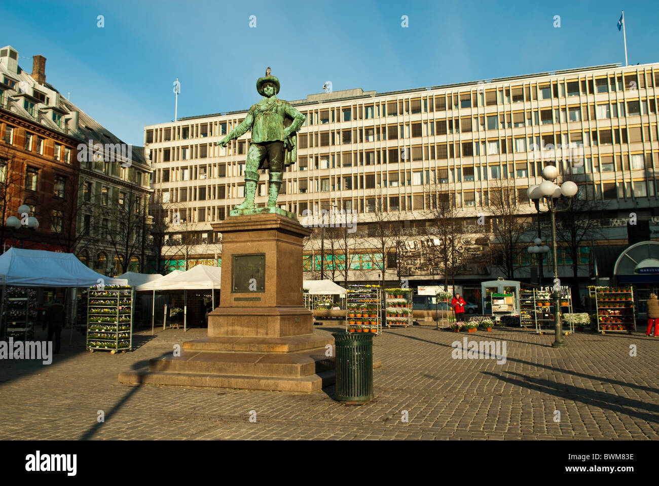Statue des dänischen Königs Christian IV Oslo Norwegen Stockfoto