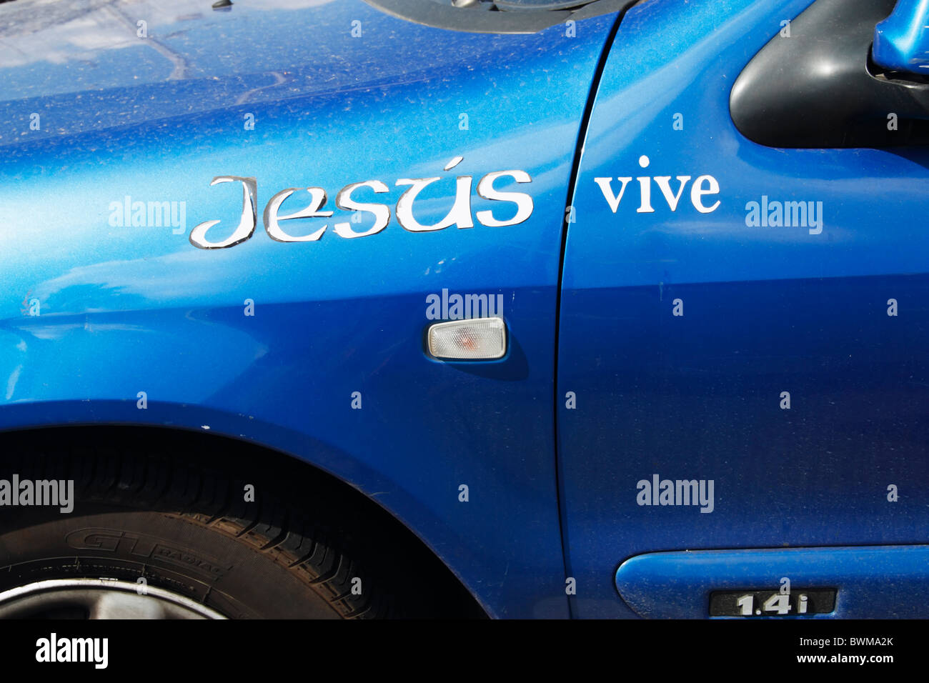 Reflektierender Jesus Autoaufkleber Schwarz - Christliches Design Für Fahrzeug