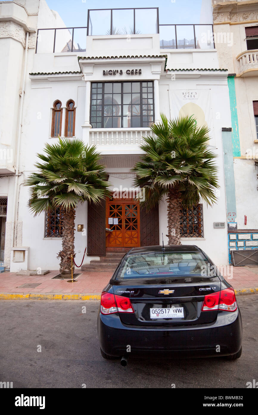 Exterieur des Rick's Cafe in Casablanca, Marokko. Stockfoto