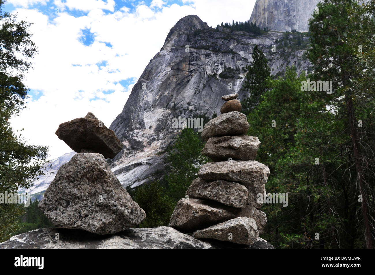 Stein-Skulpturen, Yosemite-Nationalpark, Kalifornien USA Stockfoto