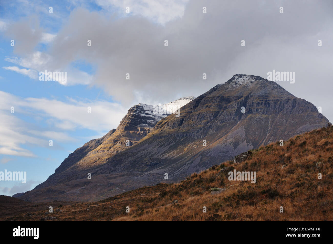 Gipfelns, Torridon, Wester Ross, Schottisches Hochland Stockfoto