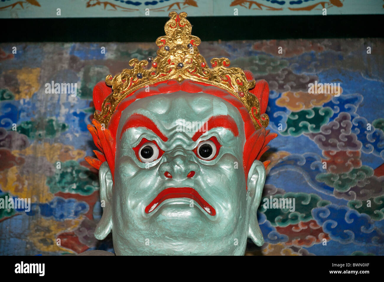 Tempel Wächter, Wenshu Tempel, Chengdu, Provinz Sichuan, China Stockfoto