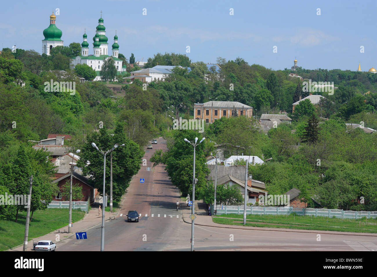 Ukraine Tschernihiw Jeletski Kloster Eletsky Tschernigow Straße Kirche Skyline der Stadt Reisen Reise Europa Stockfoto