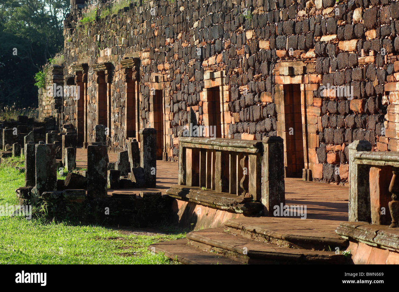 Argentinien Südamerika Mision Jesuitica Guarani Mision San Iganzio Mini San Ignacio Misiones Südamerika UNE Stockfoto