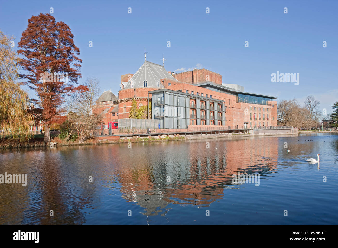 Vor kurzem renovierte RSC Theater Stratford-upon-Avon, Vereinigtes Königreich Stockfoto