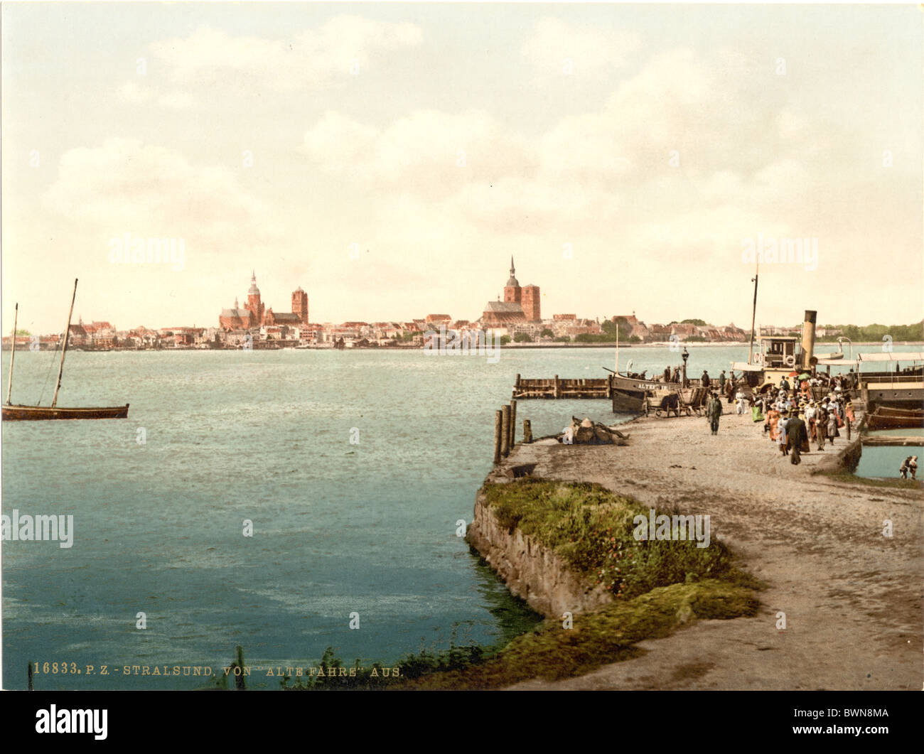 Stralsund Pommern Deutschland Europa Deutsche Reich Photochrom um 1900