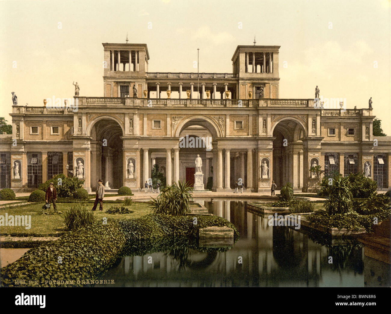 Orangerie Potsdam Deutschland Europa Photochrom um 1900 Geschichte