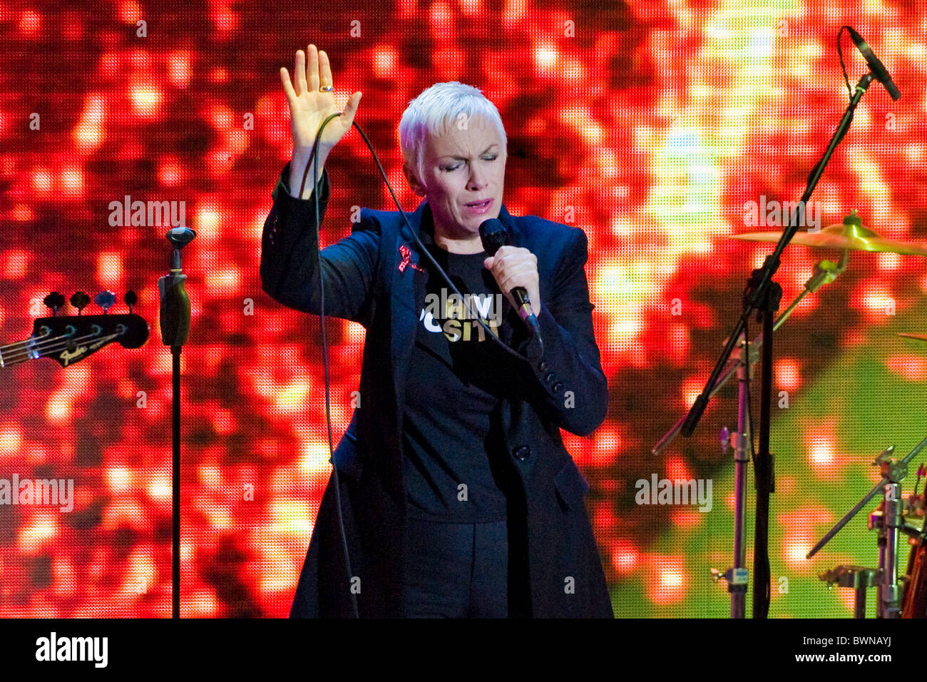 27.11.2010, Mailand, "Che Tempo Che Fa" Sendung. Annie Lennox Stockfoto