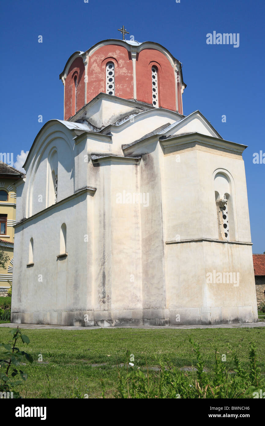 Serbien Studenica Kloster Raska-König-Kirche Europa blauer Himmel Kirche byzantinischen Himmelfahrt Mariä archite Stockfoto