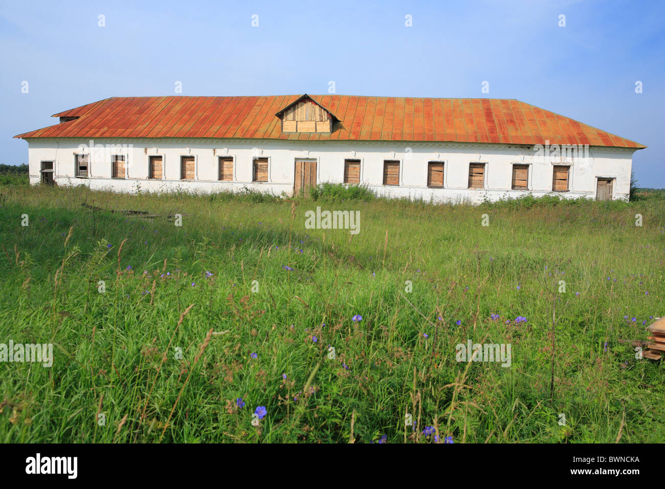 Russland Oshevensk russischen Archangelsk Region Archangelsk Europa Norden Nordwesten ländliche Landschaft landet Stockfoto