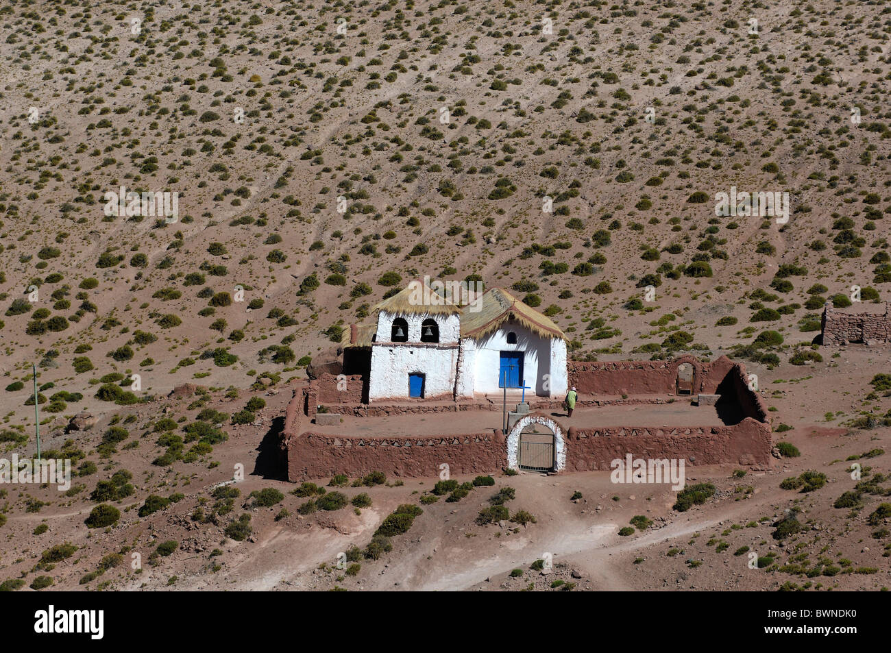 Chile Südamerika Machuca Iglesia in der Nähe von San Pedro de Atacama Altiplano Antofagasta Landschaft Südamerika d Stockfoto