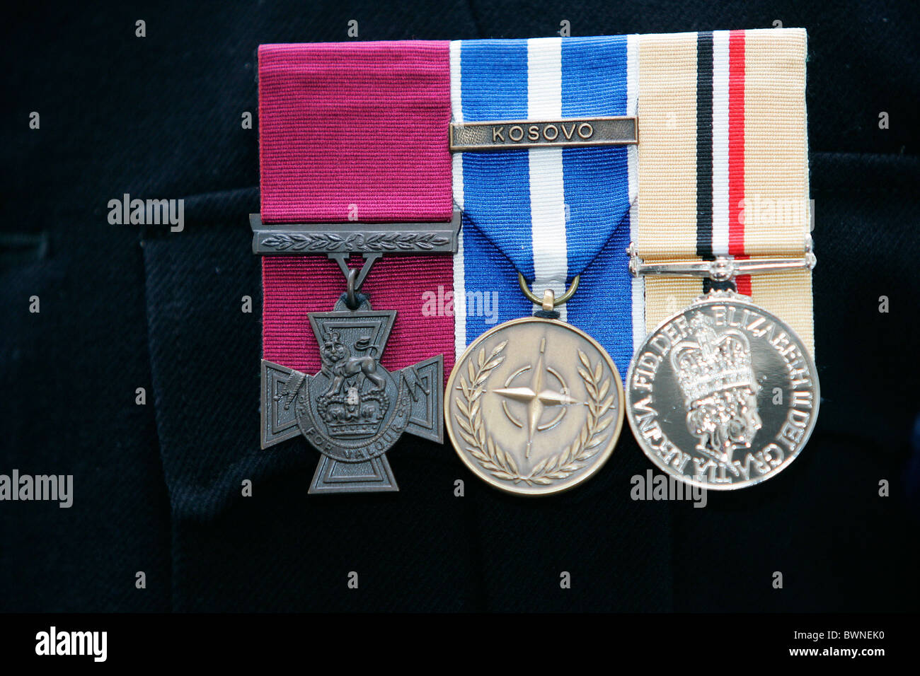 Private Johnson Beharry VC-Medaille für Tapferkeit im Dienst zum Jahrestag der Victoria-Kreuz und George Cross Association Stockfoto