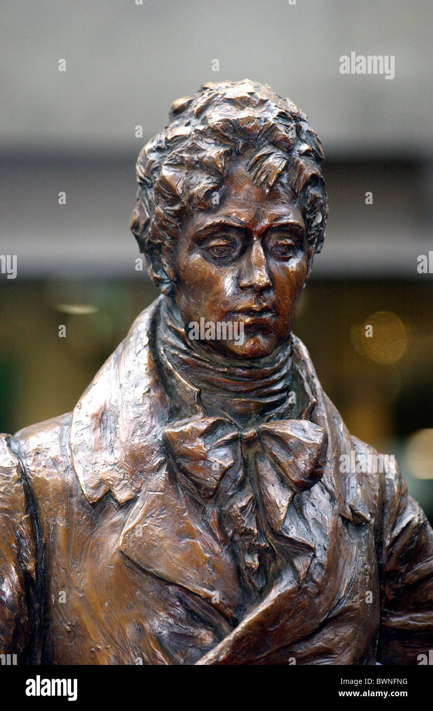 Statue von Beau Brummel von Piccadilly Arcade in der Jermyn Street, London Stockfoto