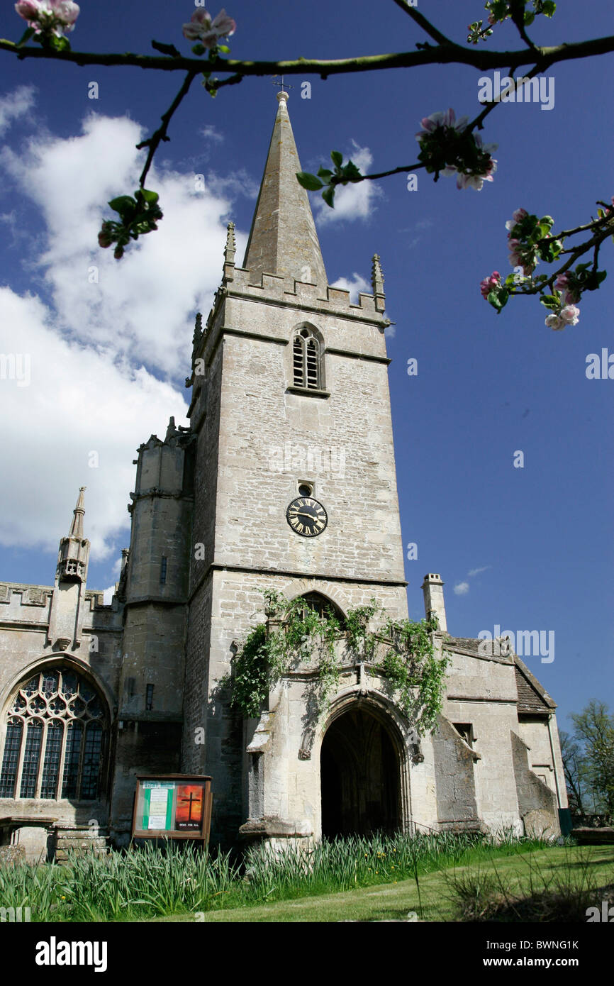 St. Cyriacs Kirche in Lacock Stockfoto