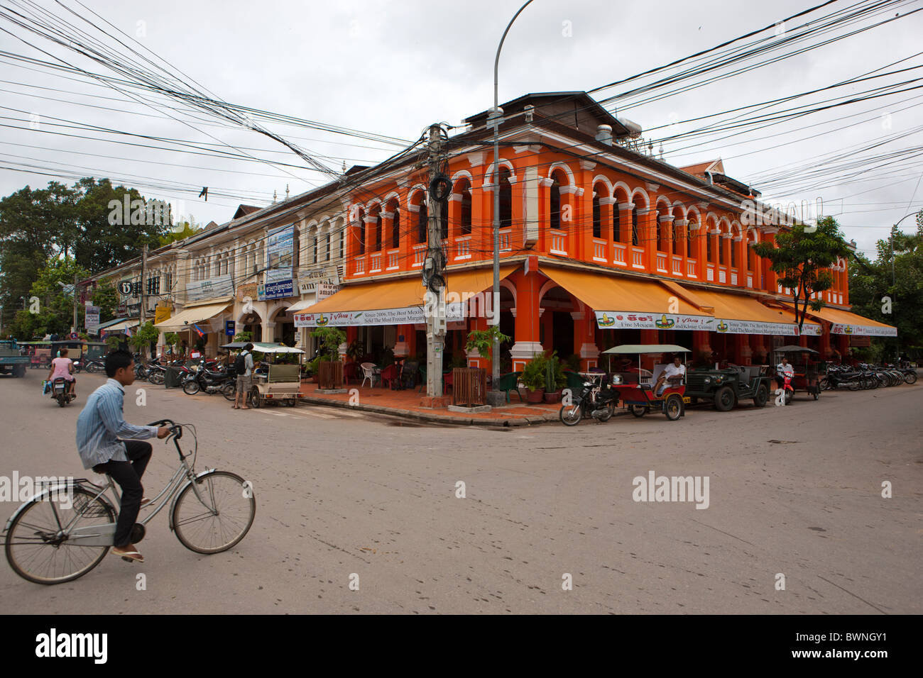 Straßenszene. Siem Reap. Kambodscha. Asien Stockfoto