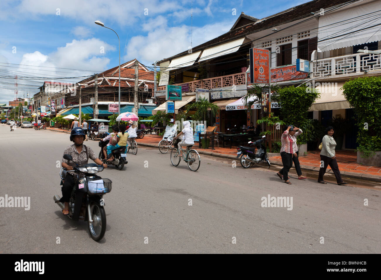 Straßenszene. Siem Reap. Kambodscha. Asien Stockfoto