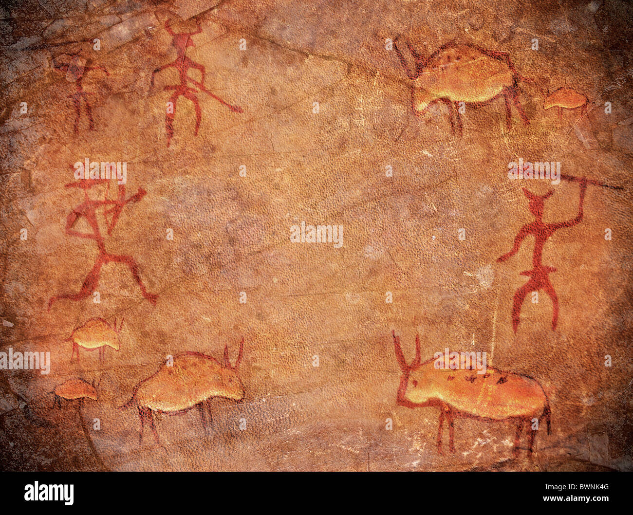 prähistorische Farbe Hintergrund mit Textfreiraum Stockfoto