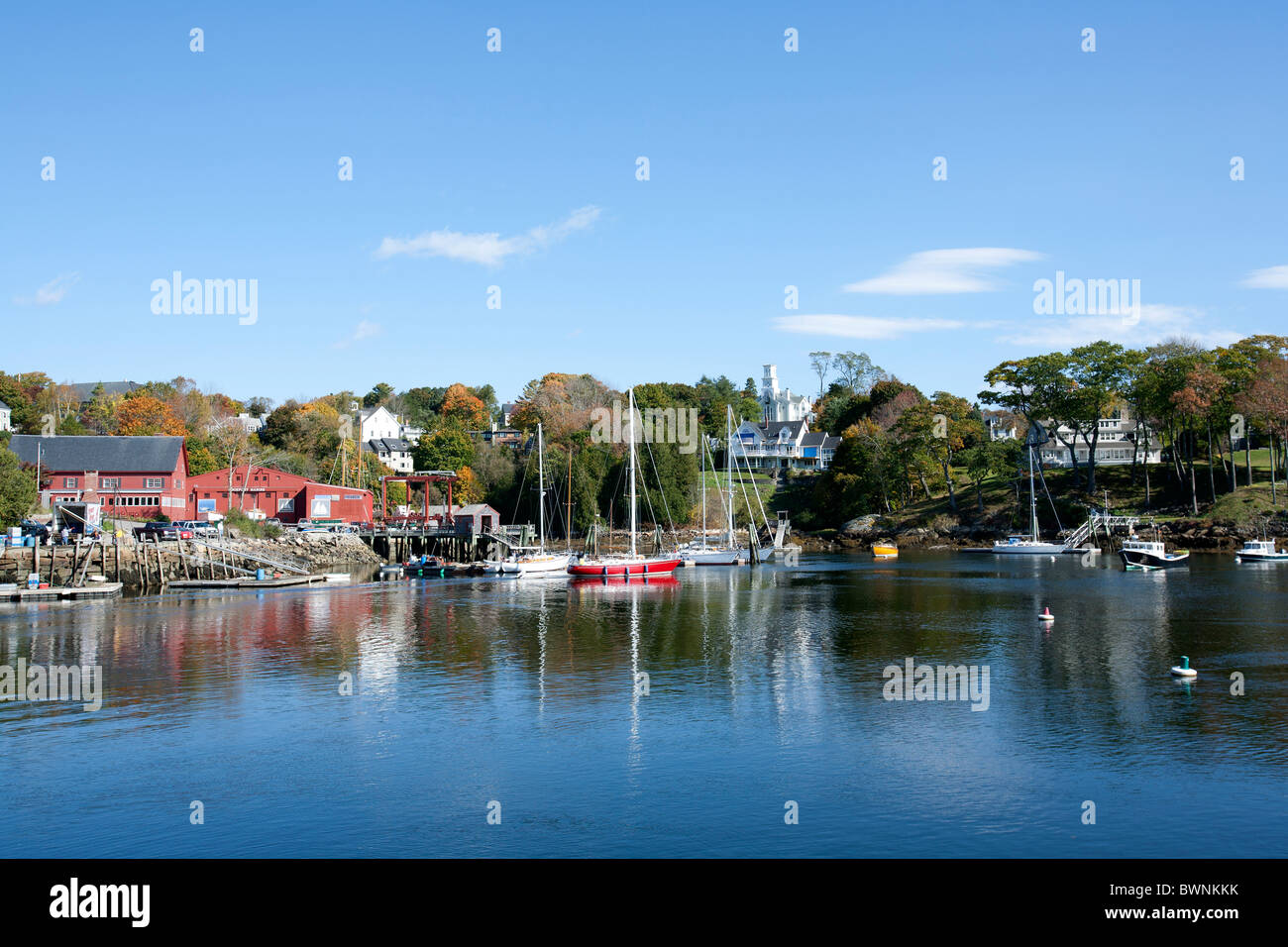 Rockport, Maine ist ein Hafen-Dorf auf der Down East Coast of New England, USA Stockfoto