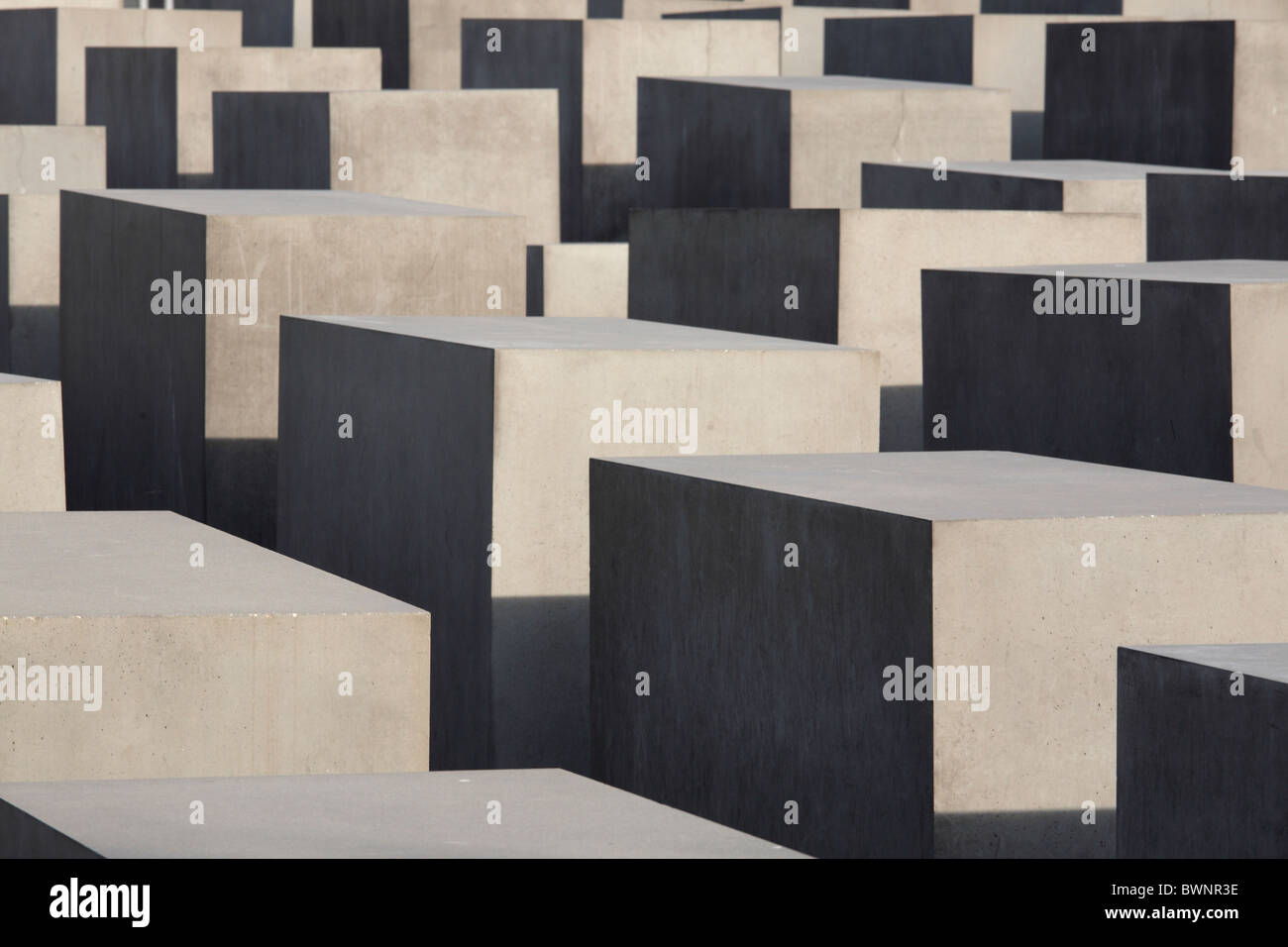 Das Denkmal für die ermordeten Juden Europas in Berlin, Deutschland; Denkmal Für Die Ermordeten Juden Europas Stockfoto