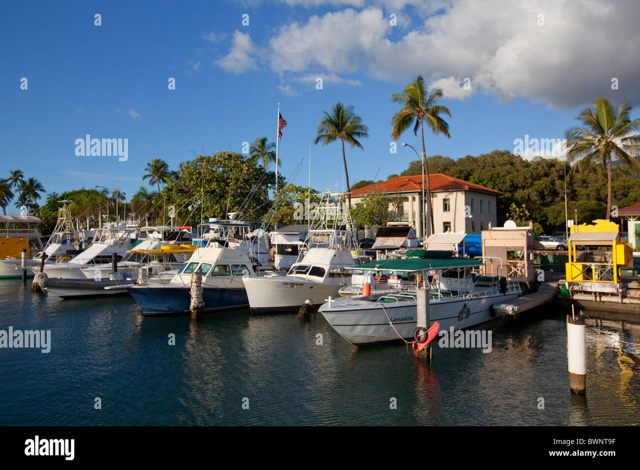 Lahaina Harbor, Maui, Hawaii Stockfoto