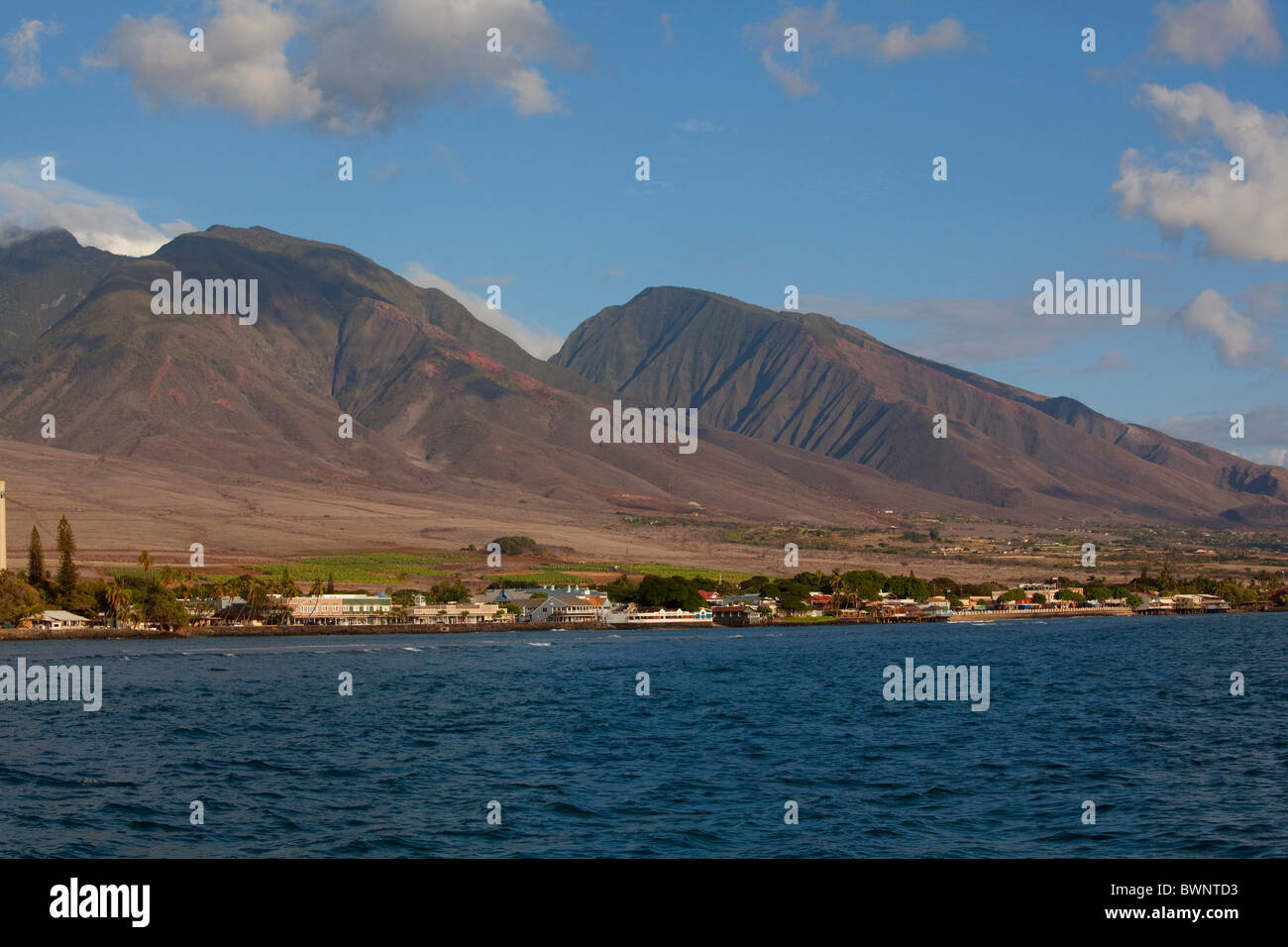 Lahaina Westbergen Maui Hawaii Stockfoto