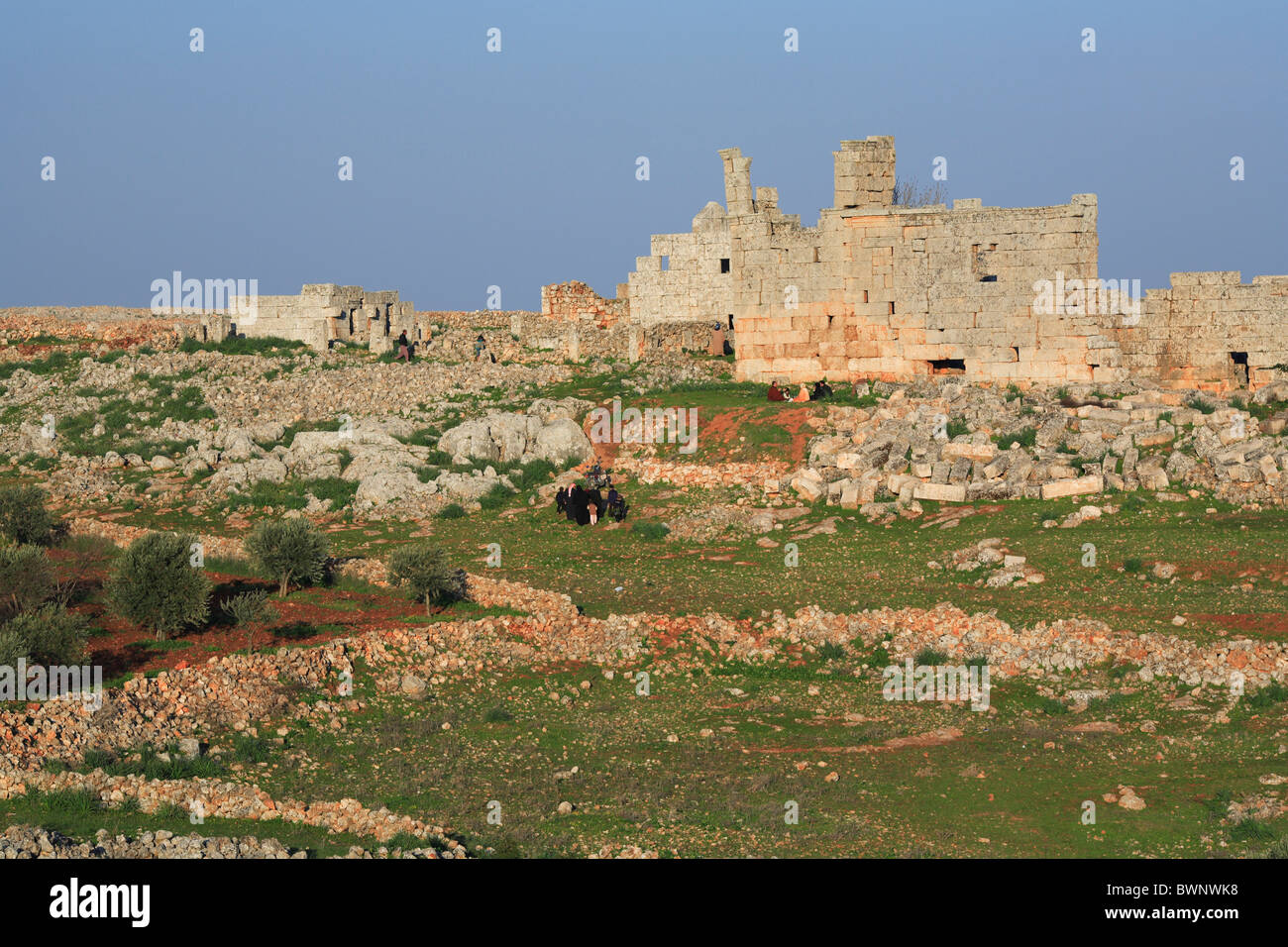 Byzantinischen Stadt Serjilla-Syrien-Nahost-orientalischen Antike alte Architektur Archäologie Geschichte Feld "Site" Stockfoto