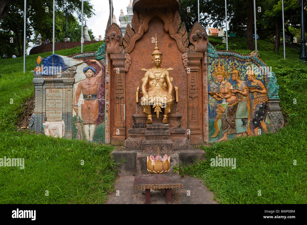 Wat Phnom, Phnom Penh, Kambodscha, Indochina, Südostasien, Asien Stockfoto