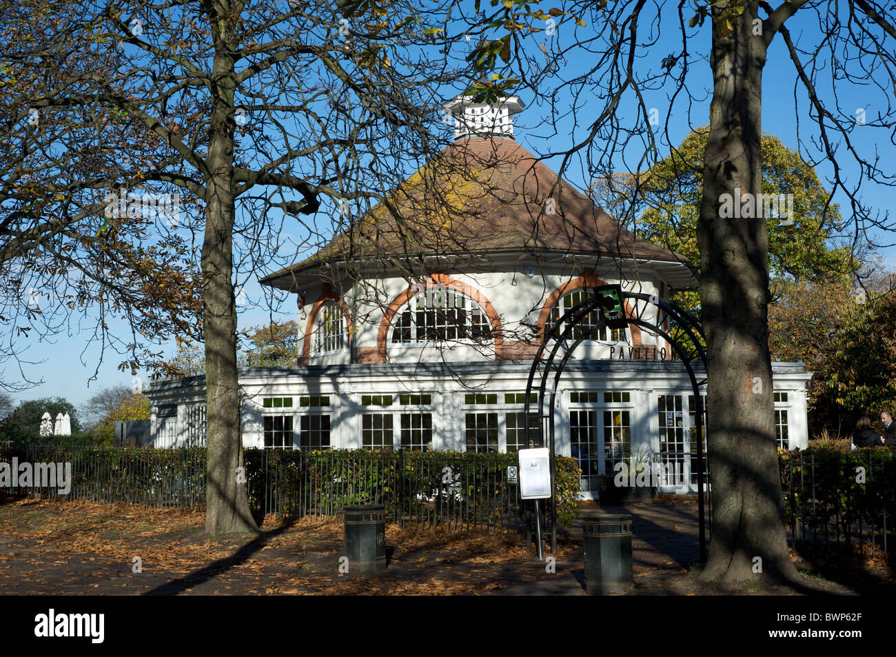 Tee-Pavillon, Greenwich Park, London, UK Stockfoto