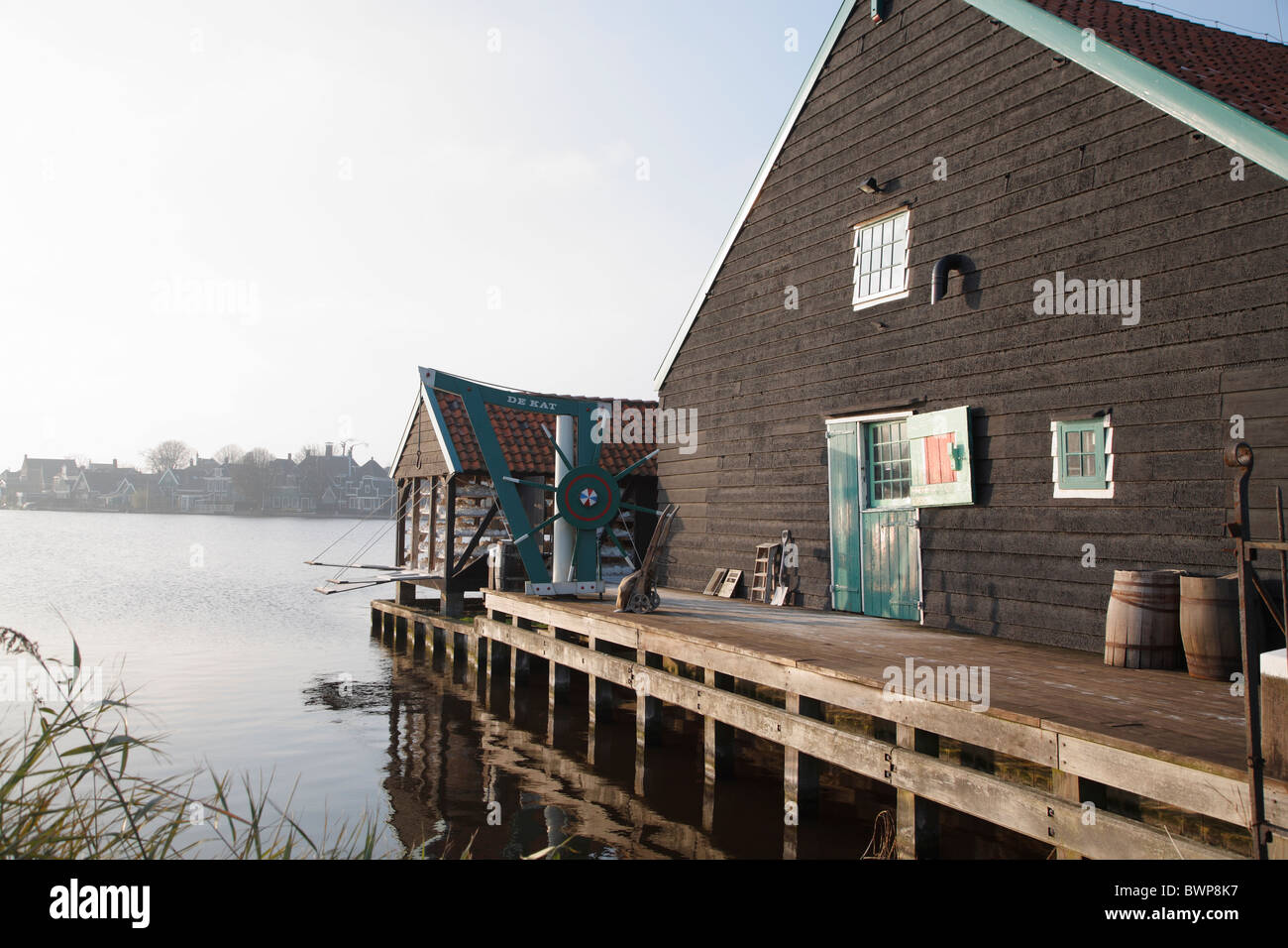 Museum Leben historischen Dorf Zaance Schans, Niederlande, Holland Stockfoto