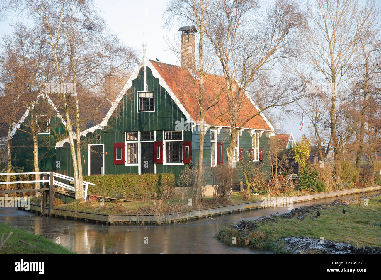 Museum Leben historischen Dorf Zaance Schans, Niederlande, Holland Stockfoto