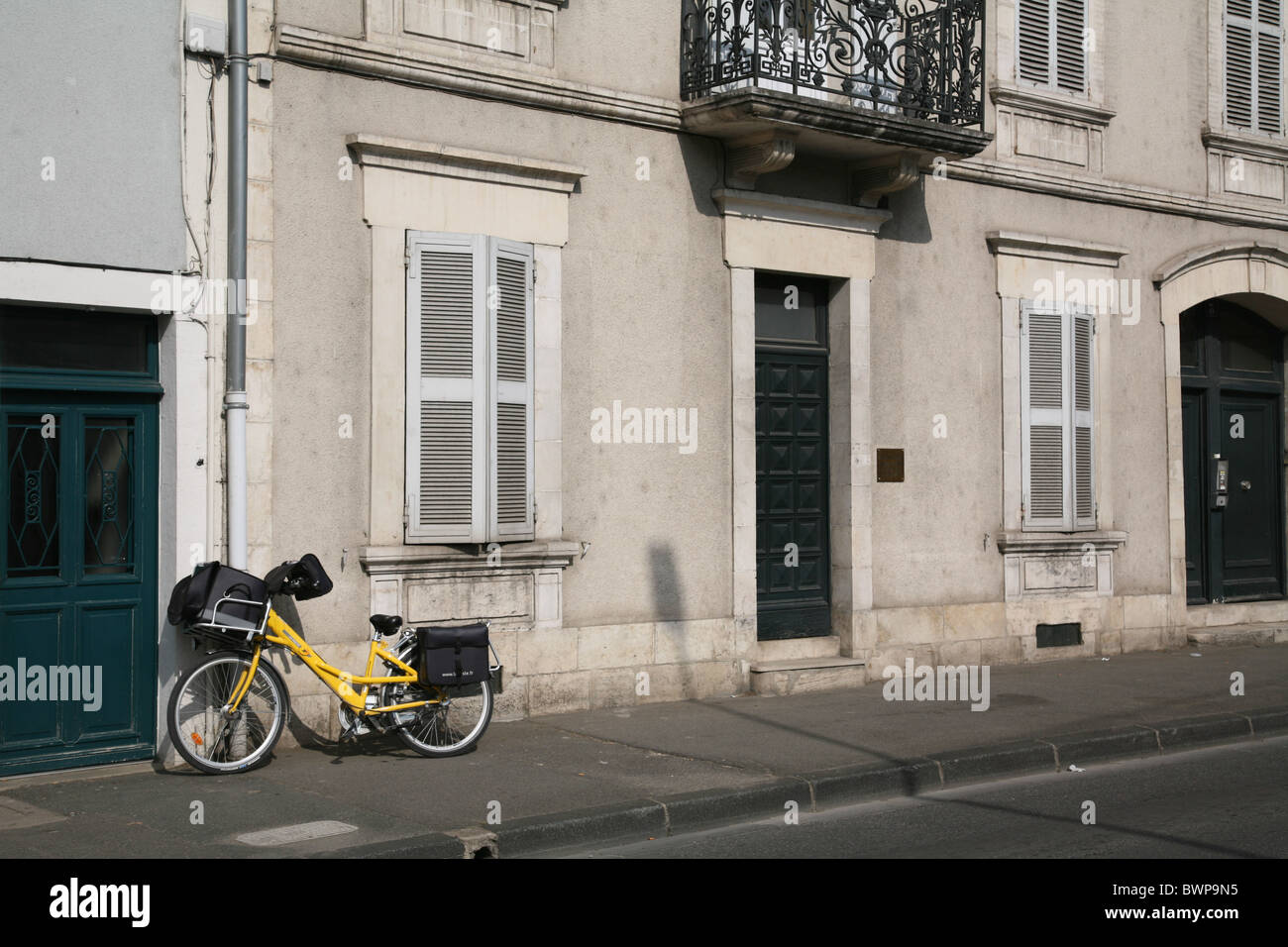 Frankreich, E-Mail-Zustellung mit dem Fahrrad Stockfoto