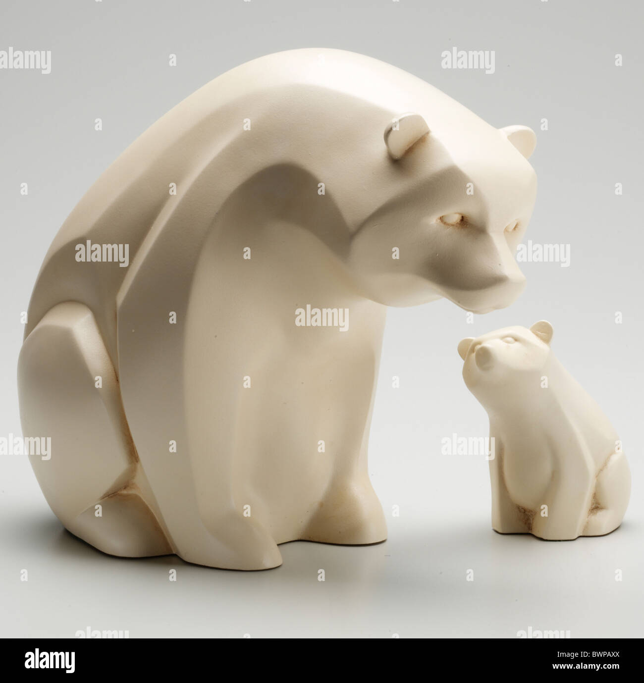 Skulptur Eisbär Stockfoto