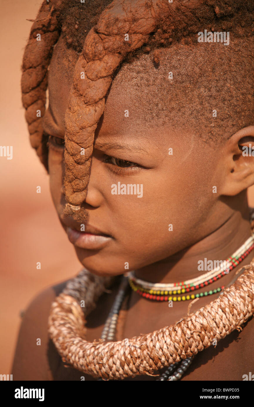 Namibia Afrika Himbas Sommer 2007 Afrika einheimischen traditionellen Tradition Schmuck Schmuck native n Stockfoto