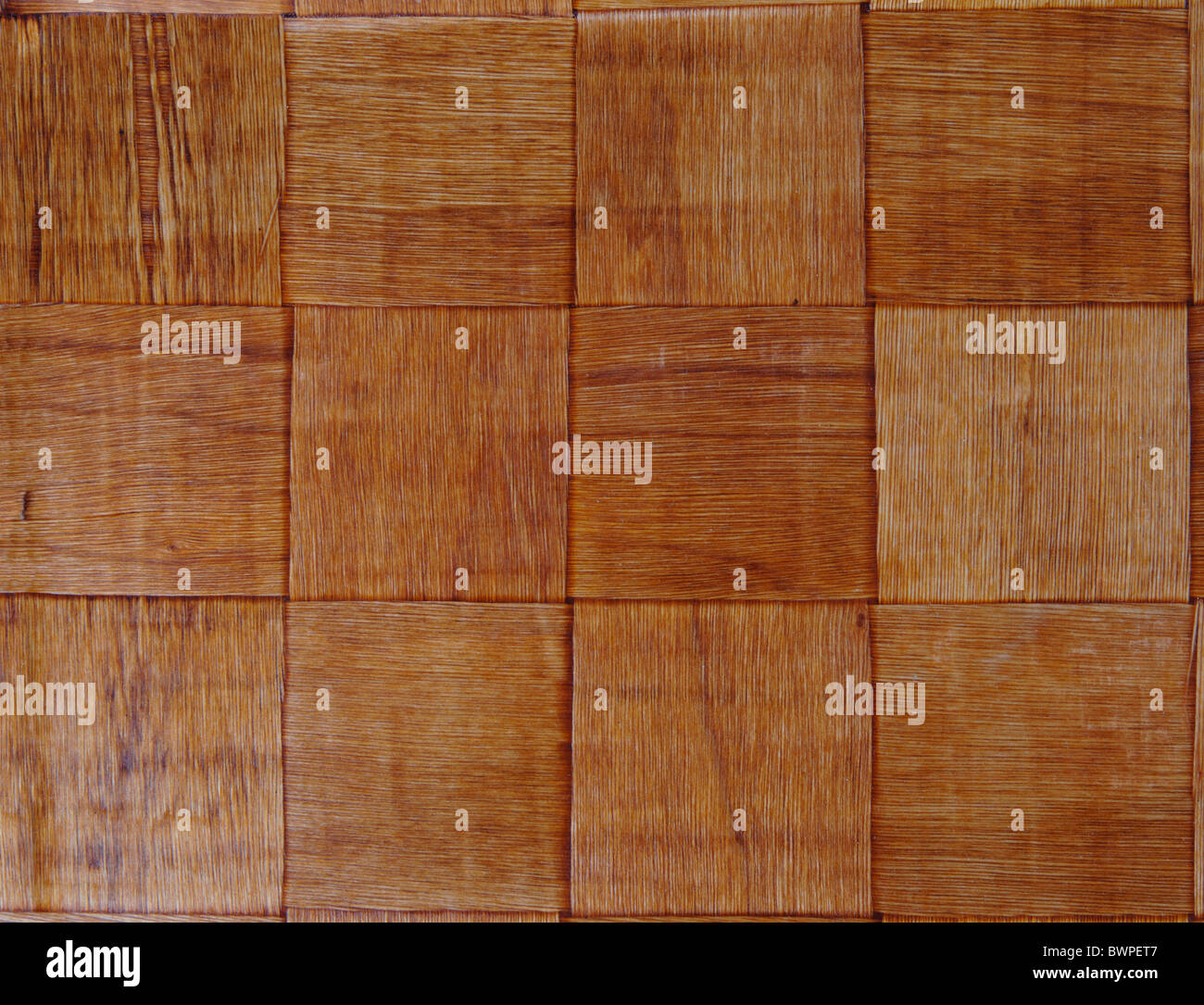 Bambus Holz Hintergrundtextur gewebt Stockfoto