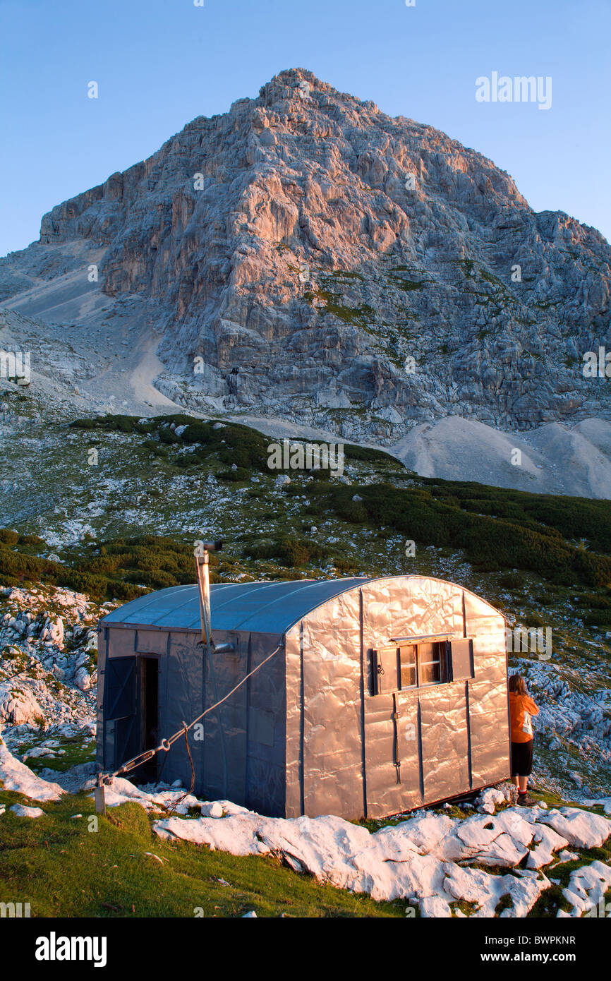 Alpen-Landschaft und Bower - Julischen Alpen Stockfoto