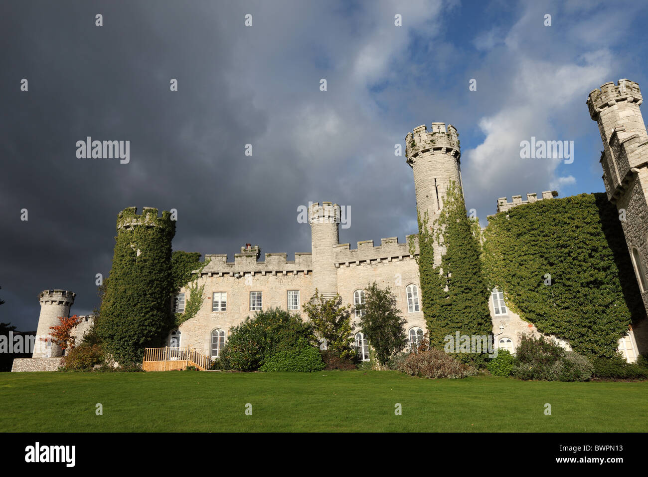 Bodelwyddan Burg Stockfoto