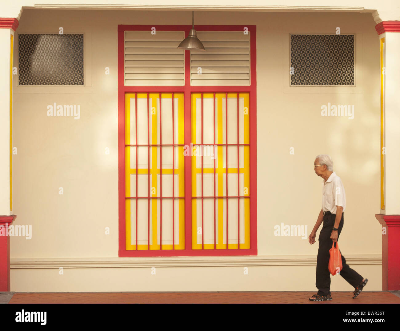 Singapur-Straßenszene Stockfoto