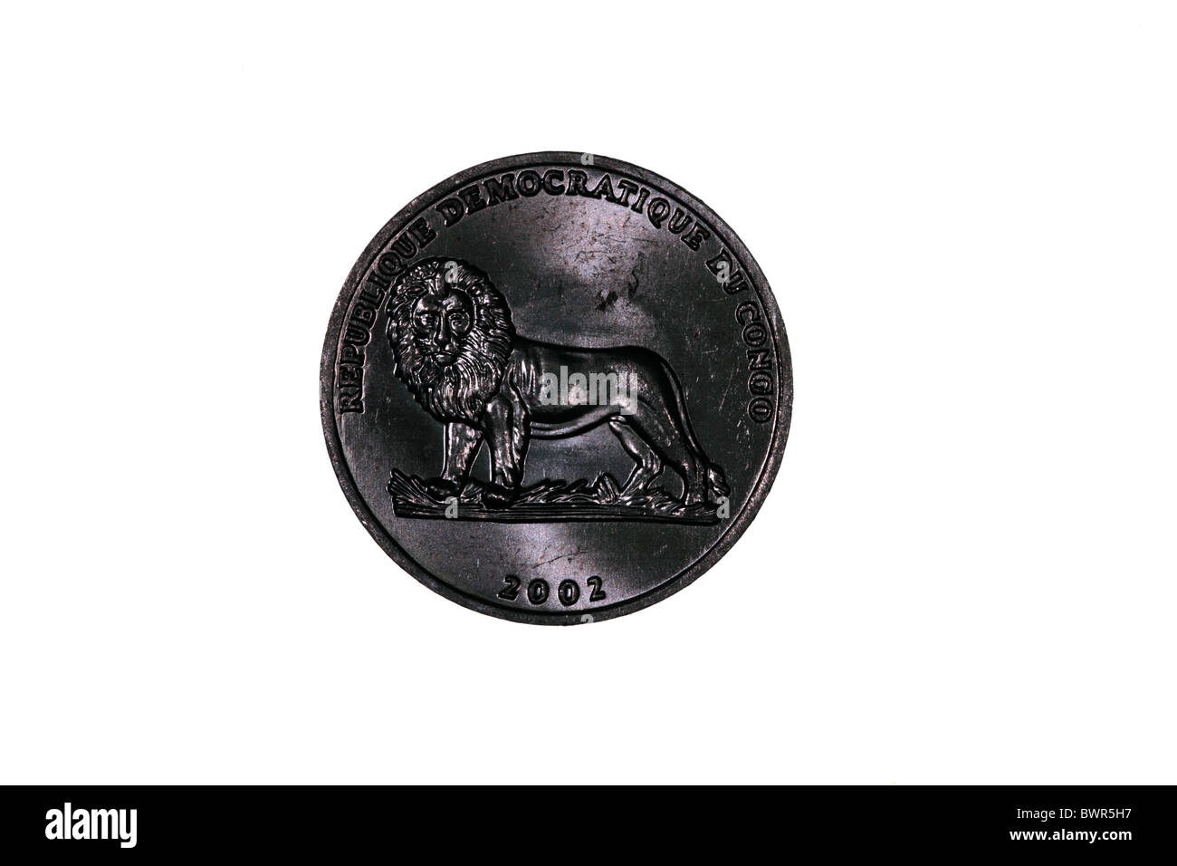 Kongolesischen 50 Centimes-Münze (Demokratische Republik) Stockfoto