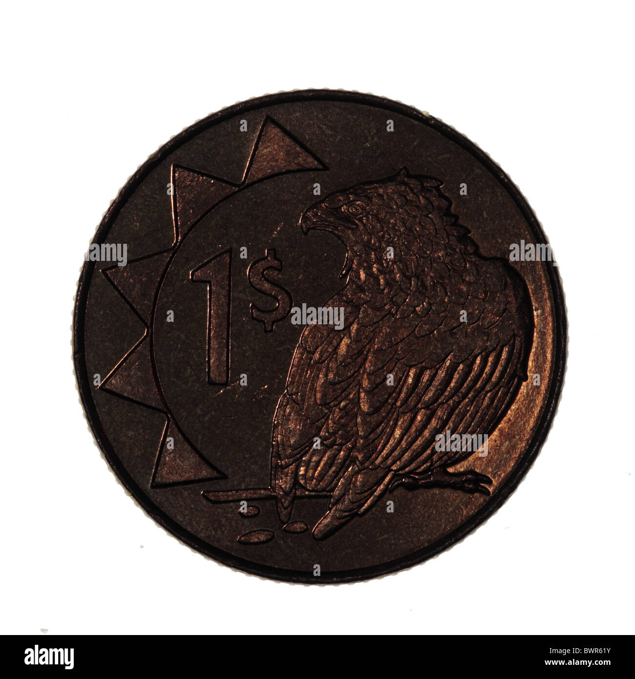 Namibia-Dollar-Münze Stockfoto