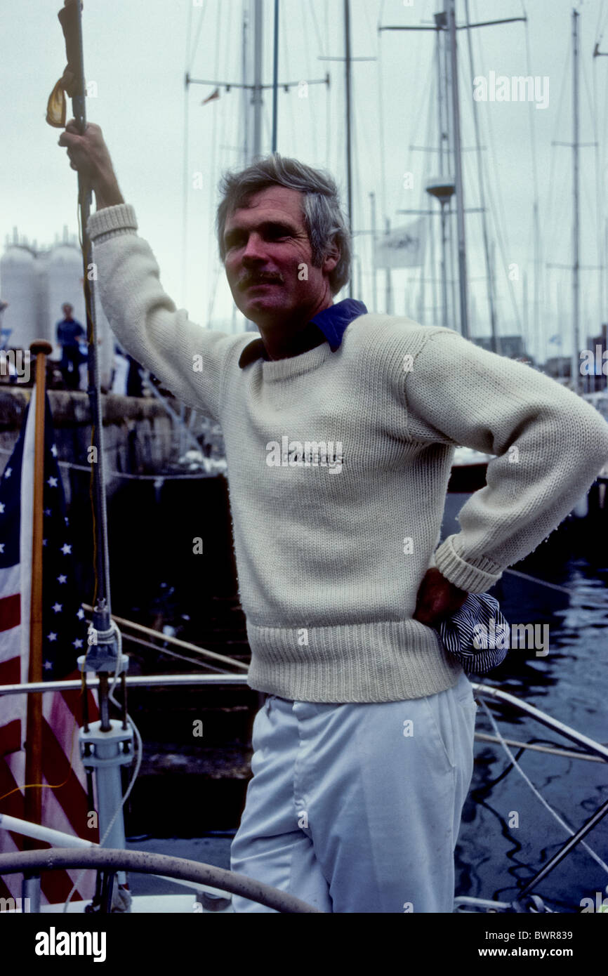 Ted Turner Segeln 1983. Stockfoto
