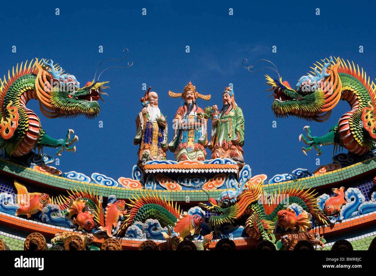 Taiwan Taipei Stadt Longshan Tempel Asien traditionelle Architektur Chinesisch taiwanesische Gebäude Buddhismus Taoismus Stockfoto