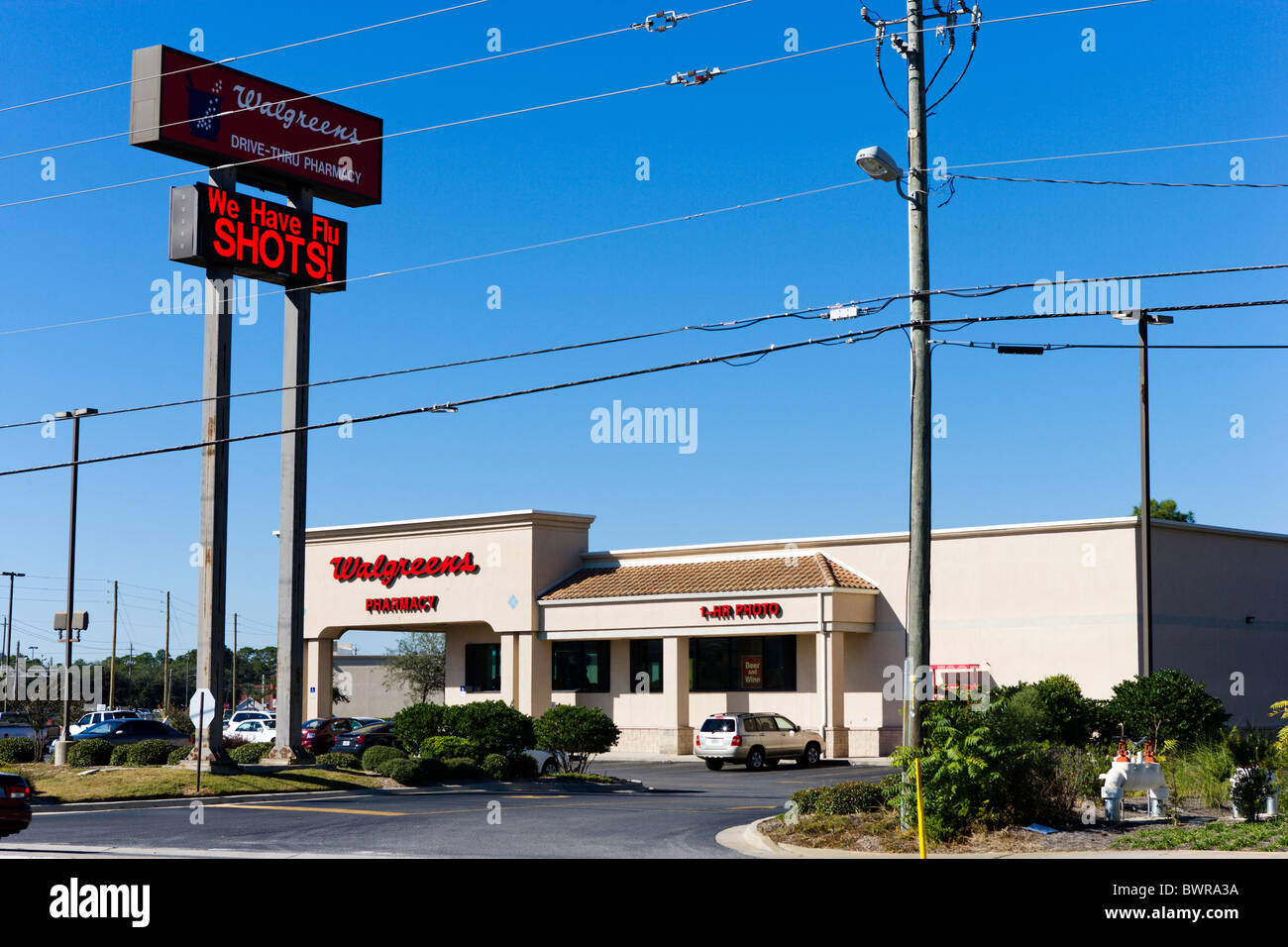 Walgreens Apotheke, Panama City Beach, Florida, USA Stockfoto