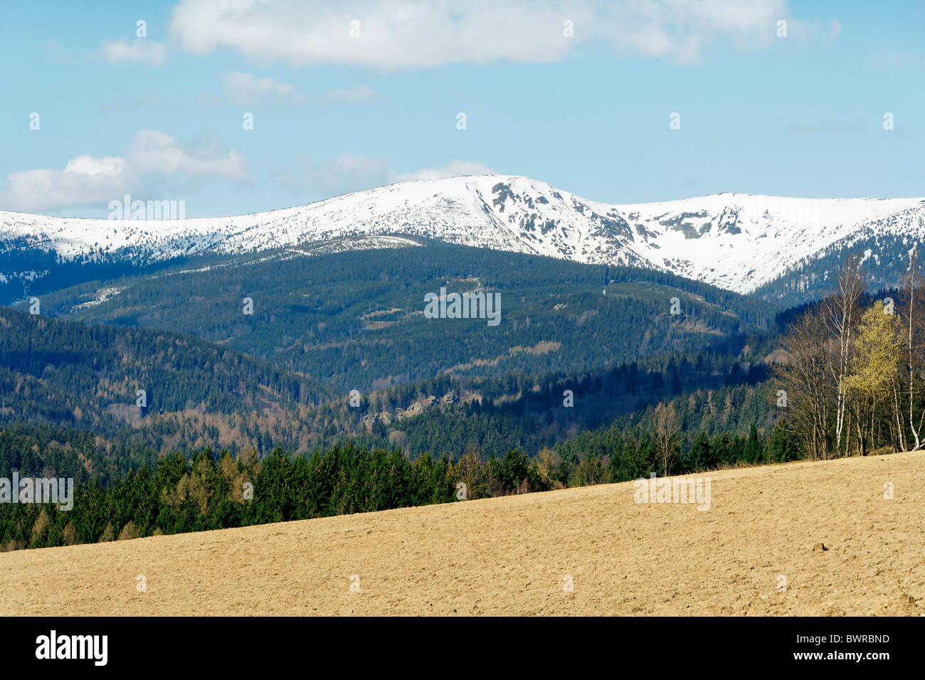 Tschechische Republik-Riesengebirge Nordböhmen Böhmen Land Landschaft Tag tagsüber Europa außen F Stockfoto