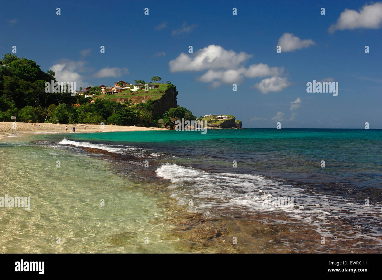 Grenada Palmen Maca Bana Villen Karibik Insel Hotel Resort Gebäude Haus Tourismus Reisen Urlaub Ho Stockfoto